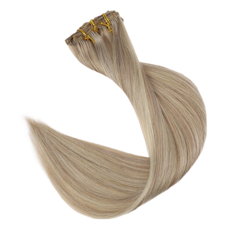 Highlights Clip-In Hair Extensions Remy Human Hair (#P18/613) | Wholesale Supplier