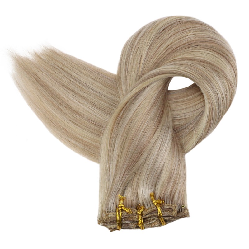 Highlights Clip-In Hair Extensions Remy Human Hair (#P18/613) | Wholesale Supplier