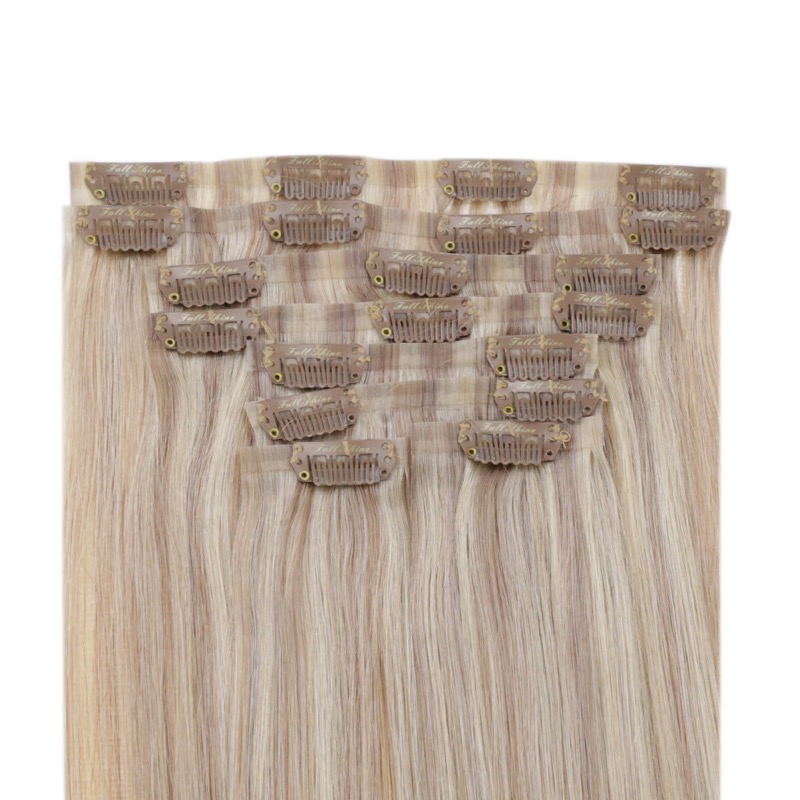 Highlights #P18/613 PU Seamless Clip-In Extensions Hair Vendor