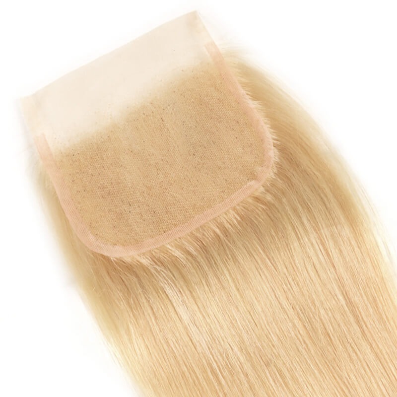 Human Hair Factory 613 Blonde Human Hair 4x4 Lace Closure Free Part