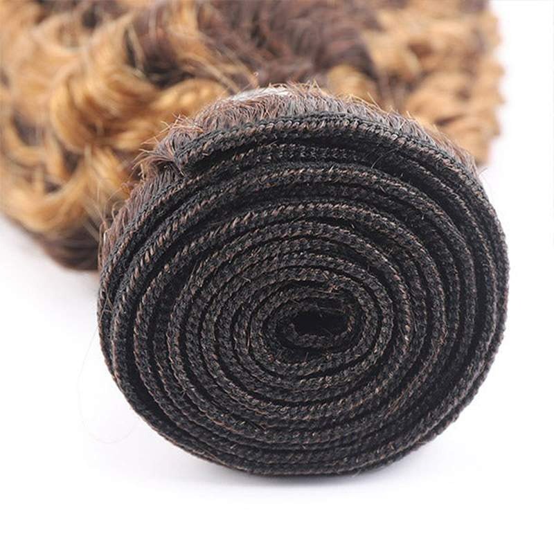 Human Hair Factory Direct Balayage Highlight Kinky Curly Hair Bundles
