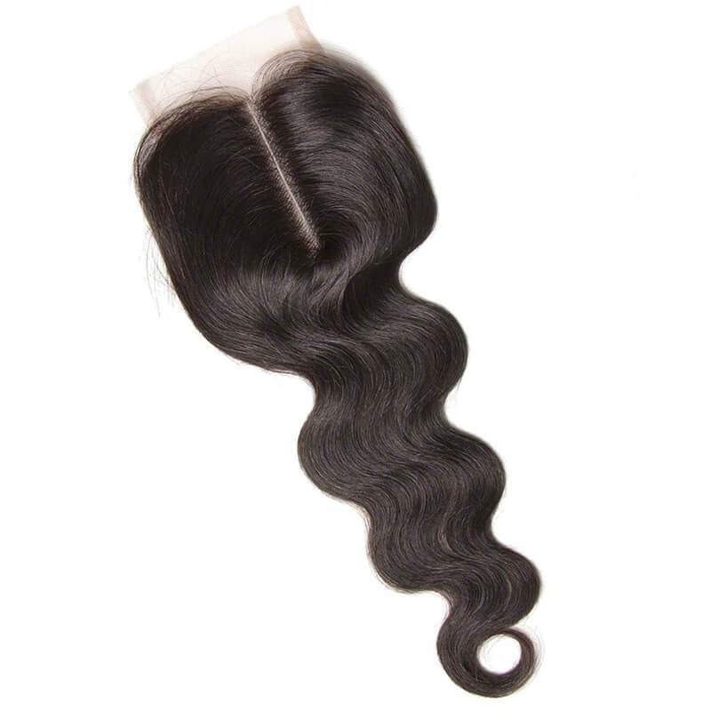 Human Hair Factory Wholesale 4X4 Lace Closure Body Wave Hair Pieces