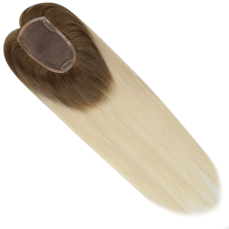 Human Hair Mono Base Toppers 3x5