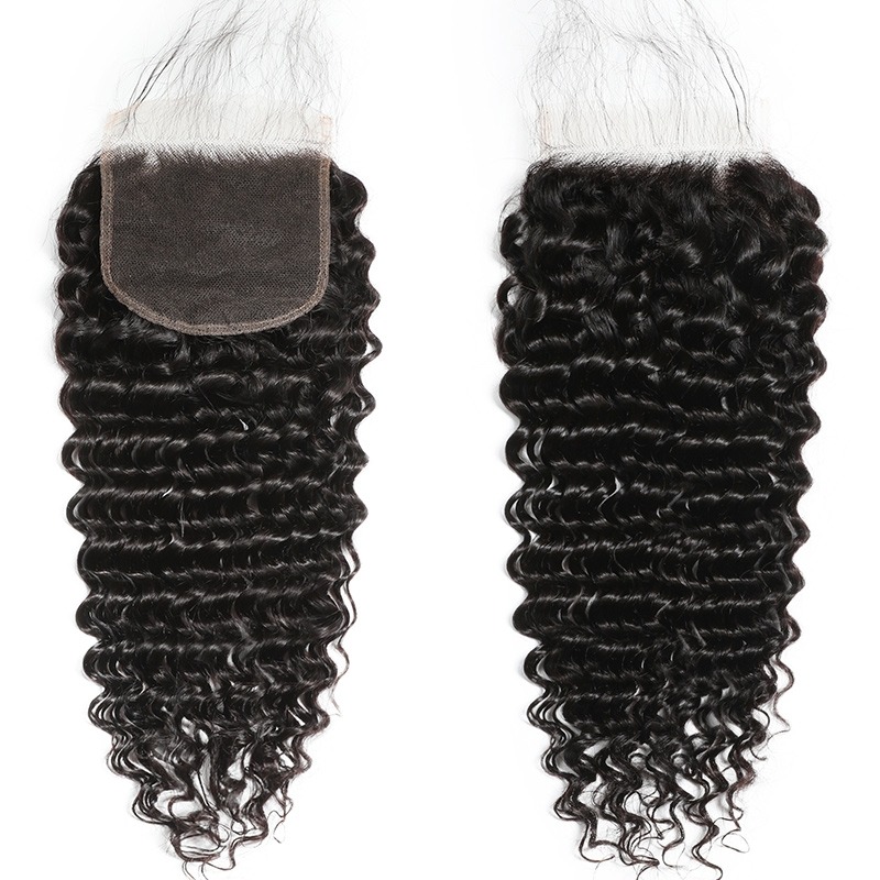 Human Hair Store Invisible 5x5 HD Lace Closure Deep Wave Free Part