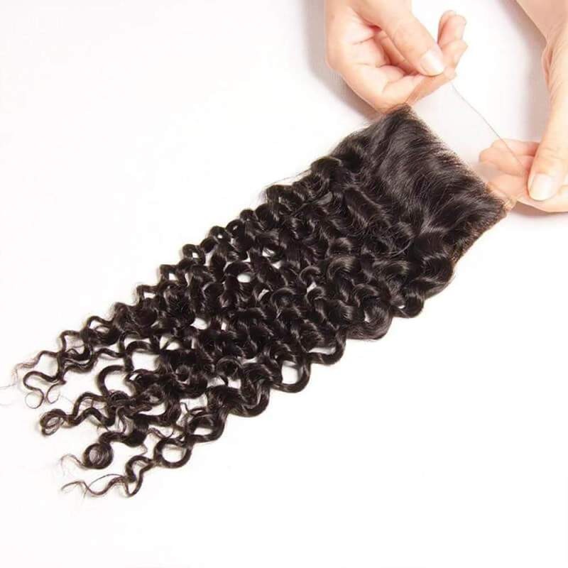 Human Hair Suppliers Wholesale 4x4 Lace Closure Curly Hair Pieces