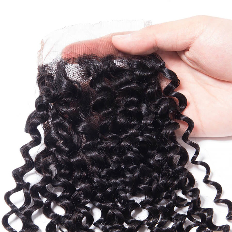 Human Hair Suppliers Wholesale 4x4 Lace Closure Curly Hair Pieces