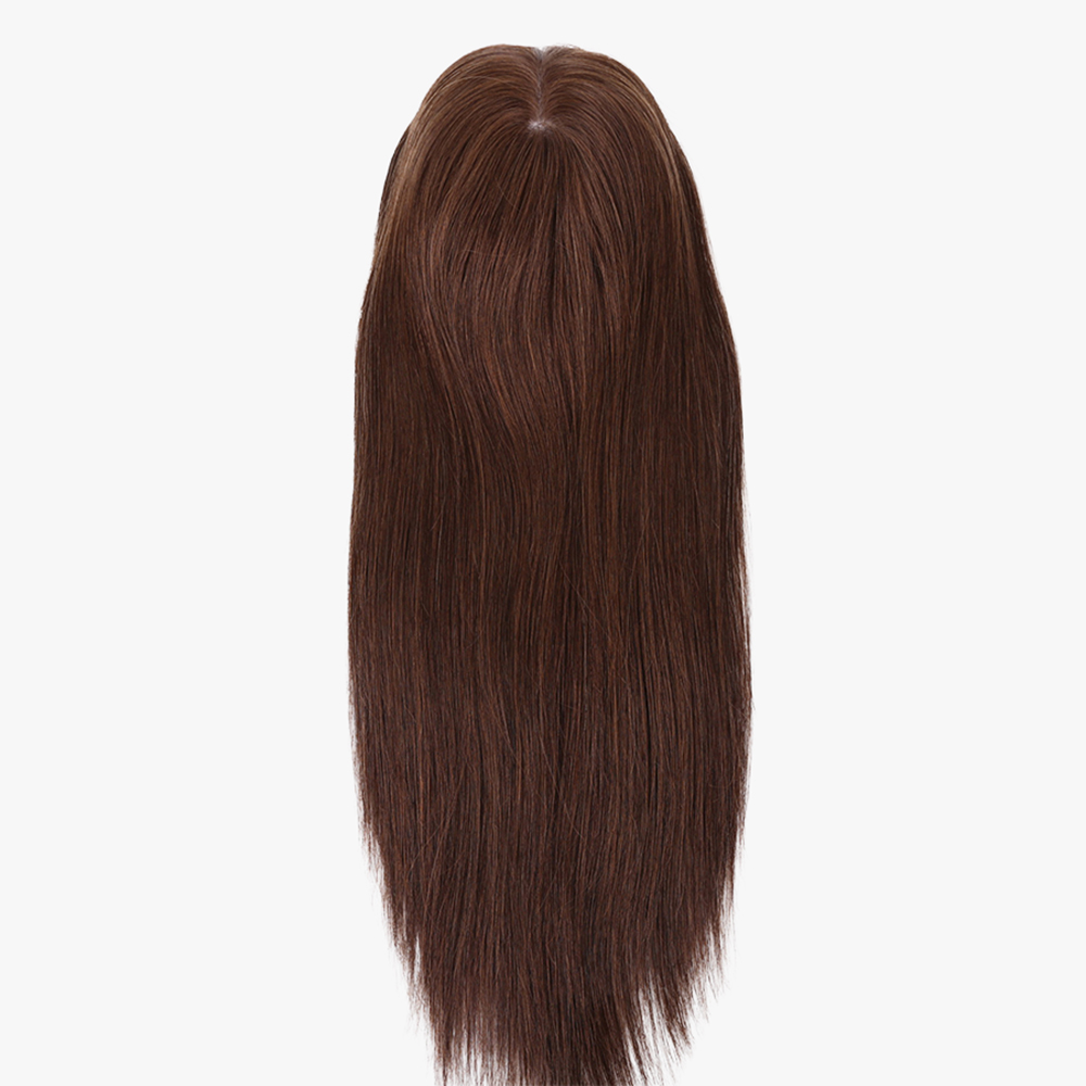 Human Hair Topper for Women Silk Toppers 7X8 with 4x4 Silk Base