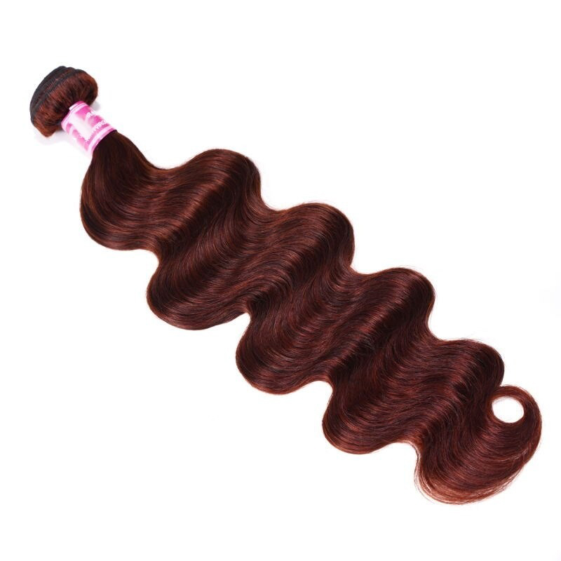 Human Hair Wholesale Vendor Dark Brown Hair Bundles Body Wave Hair Weave