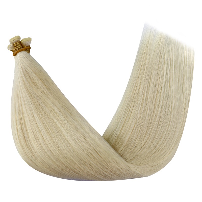 Ice Blonde #1000 Genius Weft Extensions Virgin Human Hair - China Hair Vendor