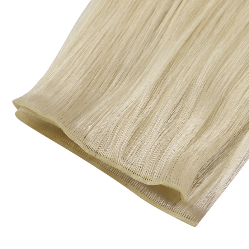 Ice Blonde #1000 Genius Weft Extensions Virgin Human Hair - China Hair Vendor