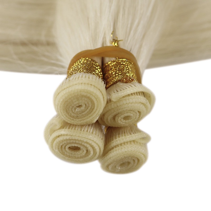 Ice Blonde #1000 Genius Weft Extensions Virgin Human Hair - China Hair Vendor