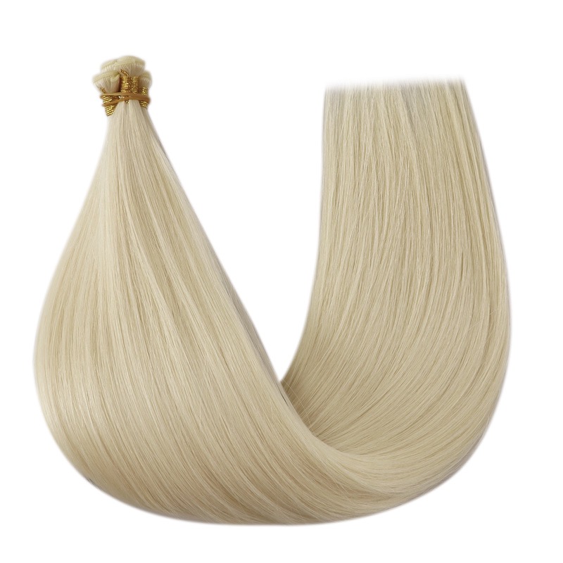 Ice Blonde #1000 Genius Weft Extensions Virgin Human Hair - China Hair Vendor