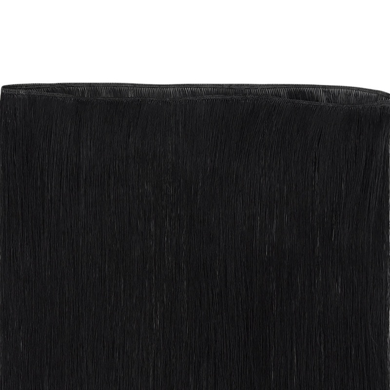Jet Black #1 Genius Weft Extensions Virgin Human Hair - China Hair Vendor