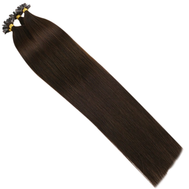 K-Tip Hair Extensions 100% Virgin Human Hair Dark Brown #4 - Hair Factory