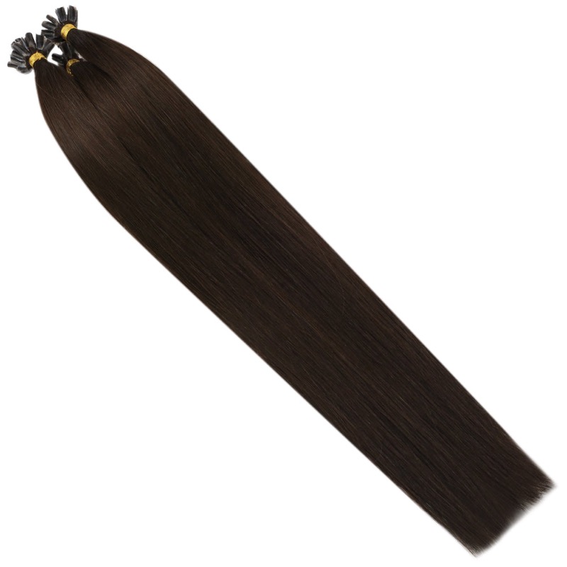 K-Tip Hair Extensions 100% Virgin Human Hair Darkest Brown #2 - Hair Vendor