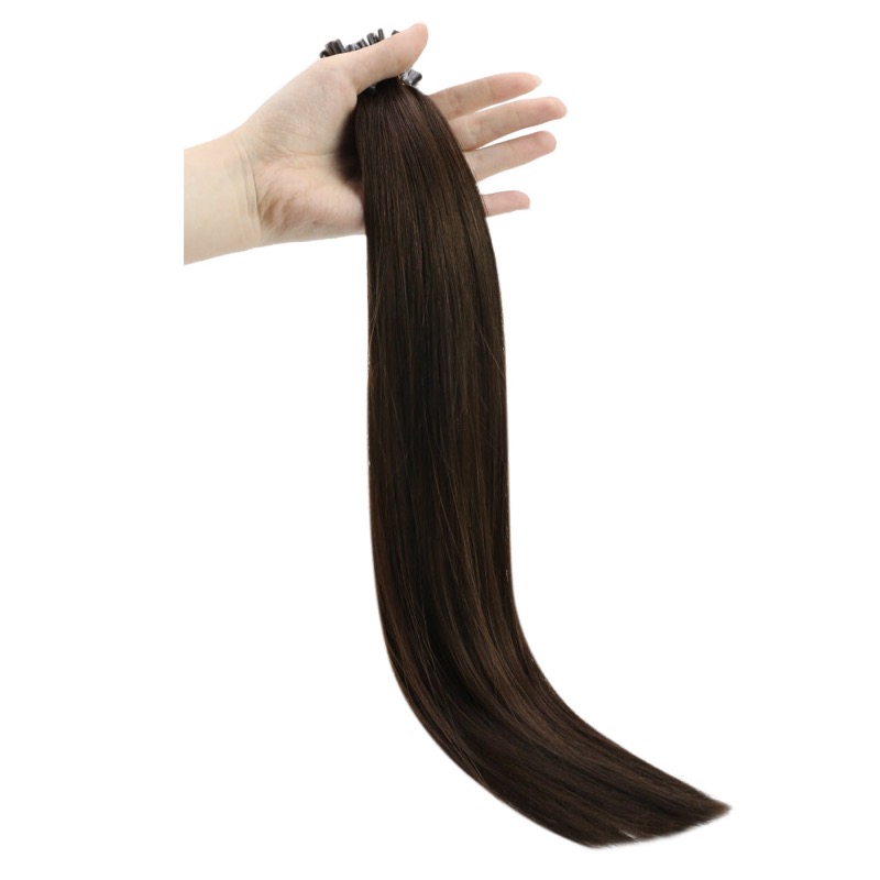 K-Tip Hair Extensions 100% Virgin Human Hair Darkest Brown #2 - Hair Vendor