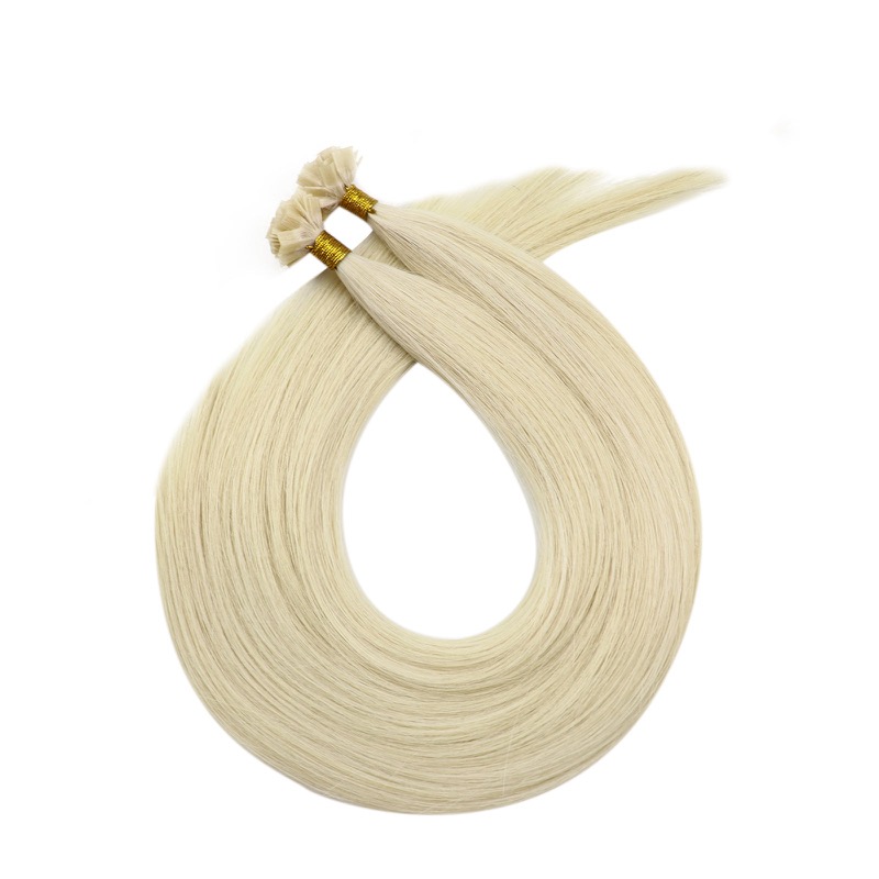 K-Tip Hair Extensions 100% Virgin Human Hair White Blonde #60