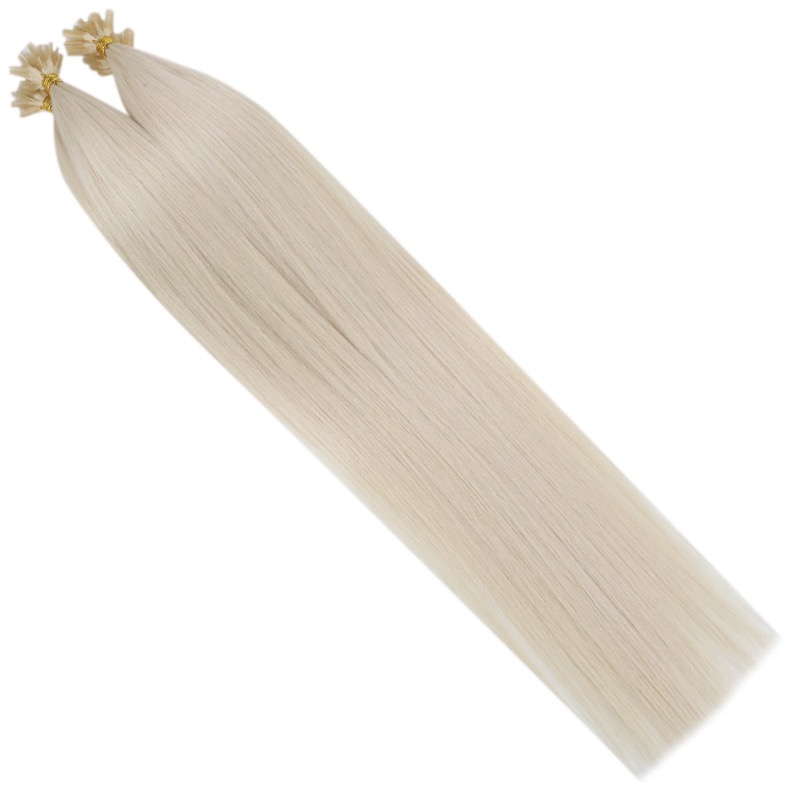 K-Tip Hair Extensions Platinum Blonde #1000 100% Virgin Human Hair