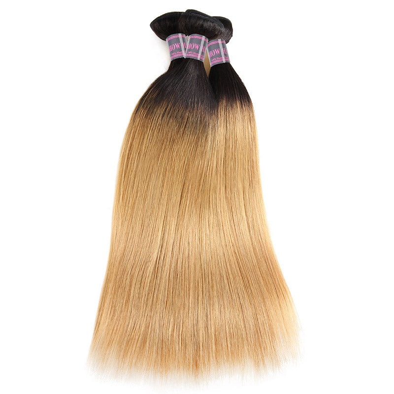 Factory Direct Ombre T1B/27 100% Virgin Human Hair Bundles Straight