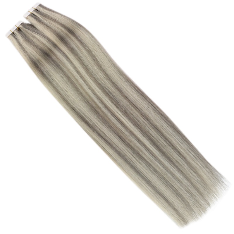 Seamless Injection Tape-in Extensions Virgin Human Hair Highlights #P19/60