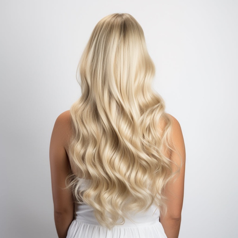 Seamless Tape-in Extensions Balayage #R8T60 Virgin Human Hair