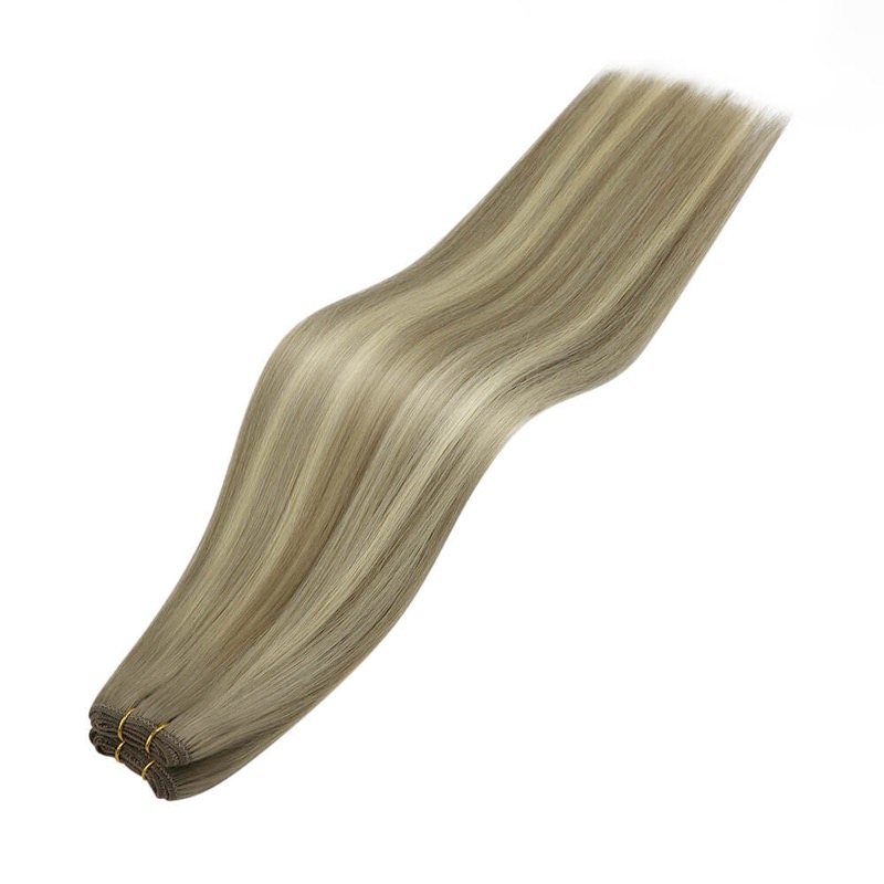 Sew-In Weft Bundles #8/8/613 Balayage Highlights Remy Human Hair - China Hair Store Supplier
