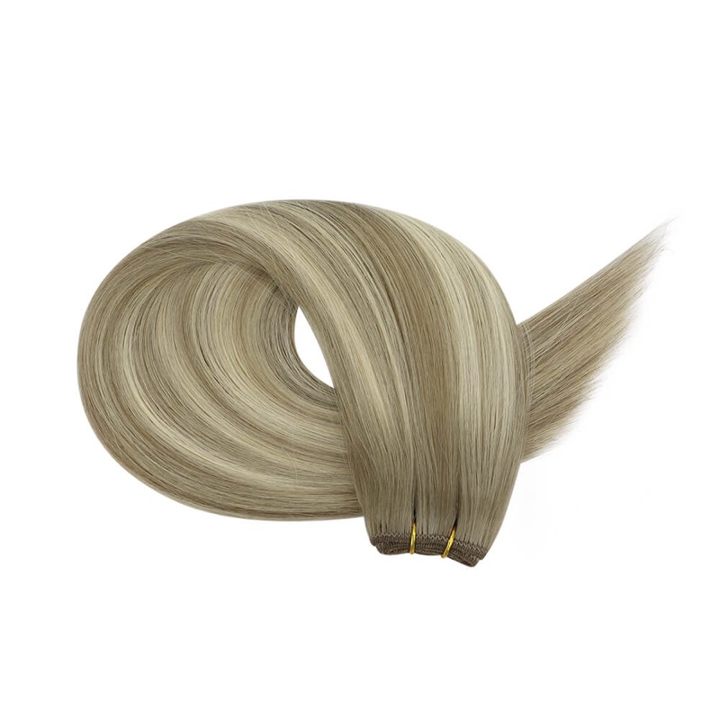 Sew-In Weft Bundles #8/8/613 Balayage Highlights Remy Human Hair - China Hair Store Supplier