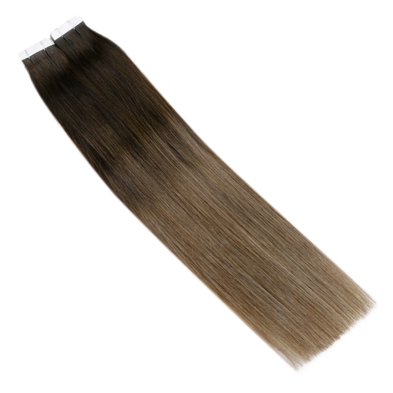 Tape-in Haarverlängerungen 100% Echthaar Balayage #2/3/27