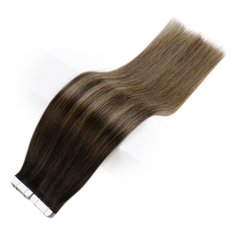 Tape-in Haarverlängerungen 100% Echthaar Balayage #2/3/27