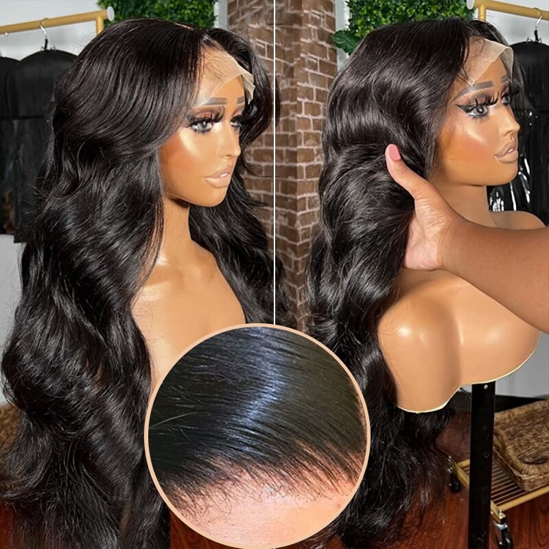 Fornecedor de Cabelo de Qualidade Atacado Perucas de Cabelo Humano 13x4 Lace Front Ondulado com 150% de Densidade