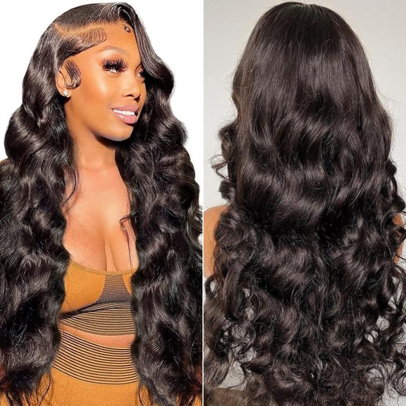 Fornecedor de Cabelo de Qualidade Atacado Perucas de Cabelo Humano 13x4 Lace Front Ondulado com 150% de Densidade