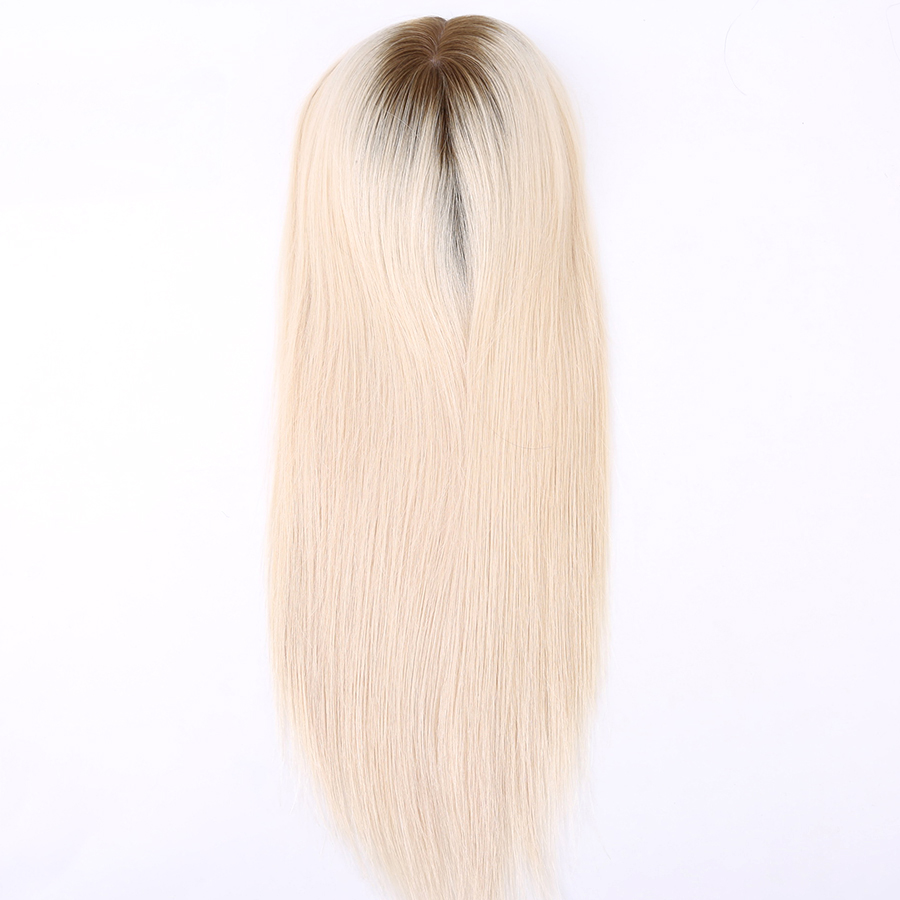 Human Hair Topper for Women Silk Toppers 7X8 with 4x4 Silk Base