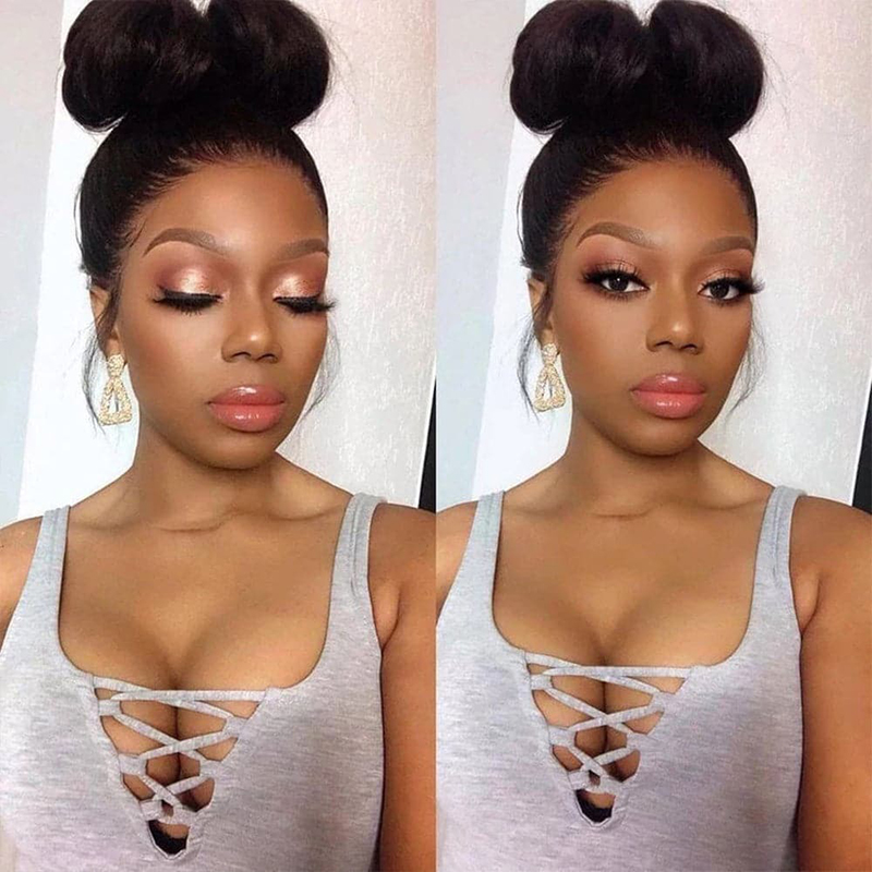 Wholesale Transparent 360 Lace Frontal Wigs Kinky Straight Human Hair Wigs