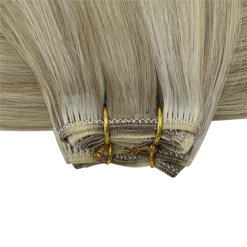 Virgin Brazilian Weft 100% Human Hair Sew-In Bundles Highlights #P8/60