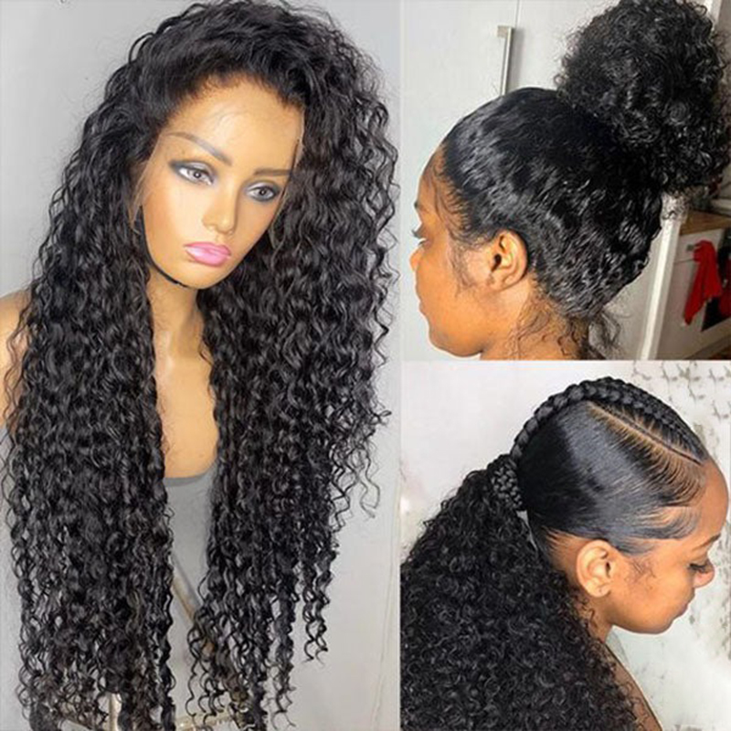 Wholesale Water Wave 360 Lace Front Wig 100% Human Hair 180% Density