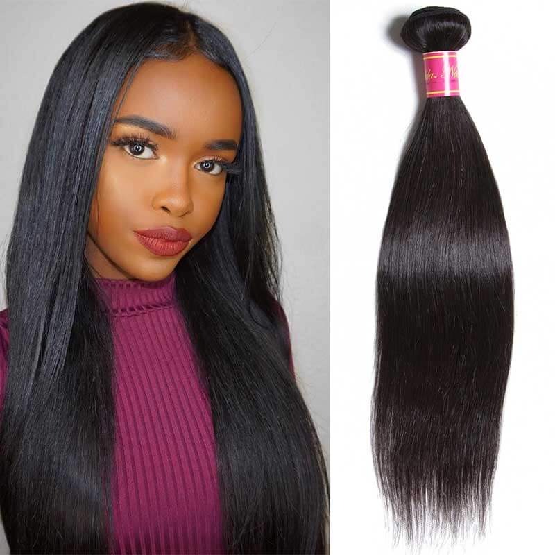 Vente en gros de cheveux humains vierges de qualité supérieure, tissage de cheveux raides