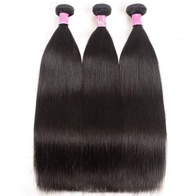 Vente en gros de cheveux humains vierges de qualité supérieure, tissage de cheveux raides