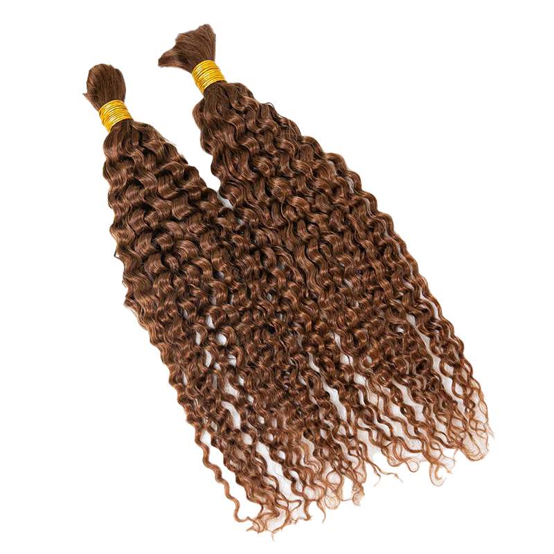 Wholesale Bulk Human Hair For Braiding #30 Deep Curly 100% Unprocessed
