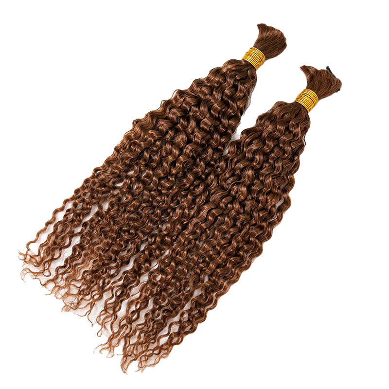 Wholesale Bulk Human Hair For Braiding #30 Deep Curly 100% Unprocessed