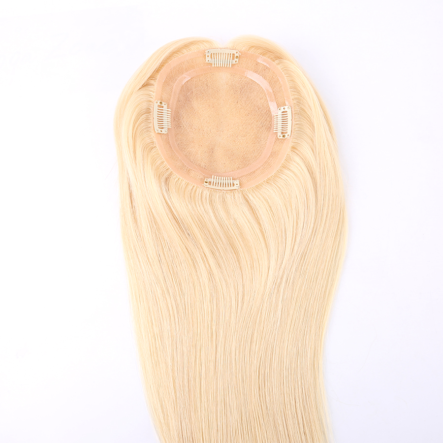 Wholesale Hair Topper #613 Virgin Human Hair Monofilament Hair Pieces