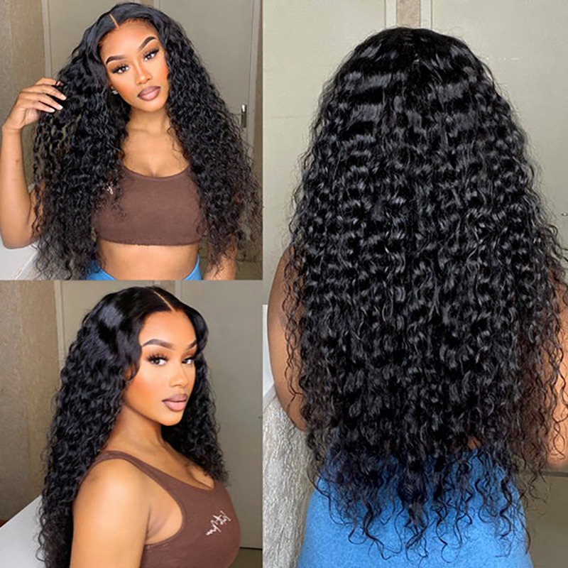 Wholesale HD Lace Water Wave 13x4 Lace Front Wigs 100% Human Hair
