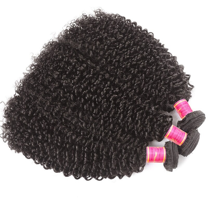 Wholesale Kinky Curly Hair Bundles Human Hair Weaves Extensions